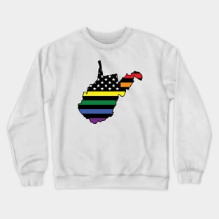 Rainbow Flag West Virginia Crewneck Sweatshirt